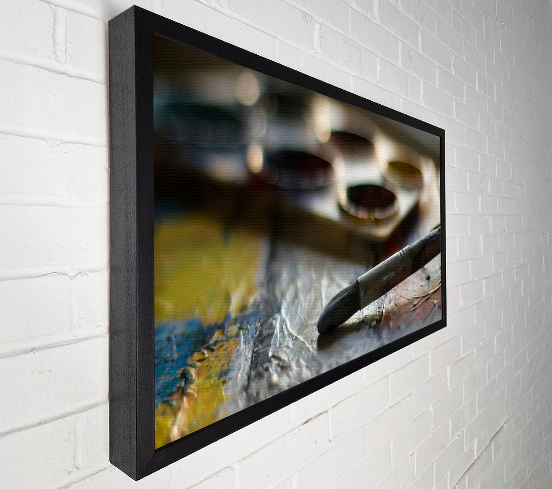  A Canvas Print of Grey Brush Strokes Canvas Art