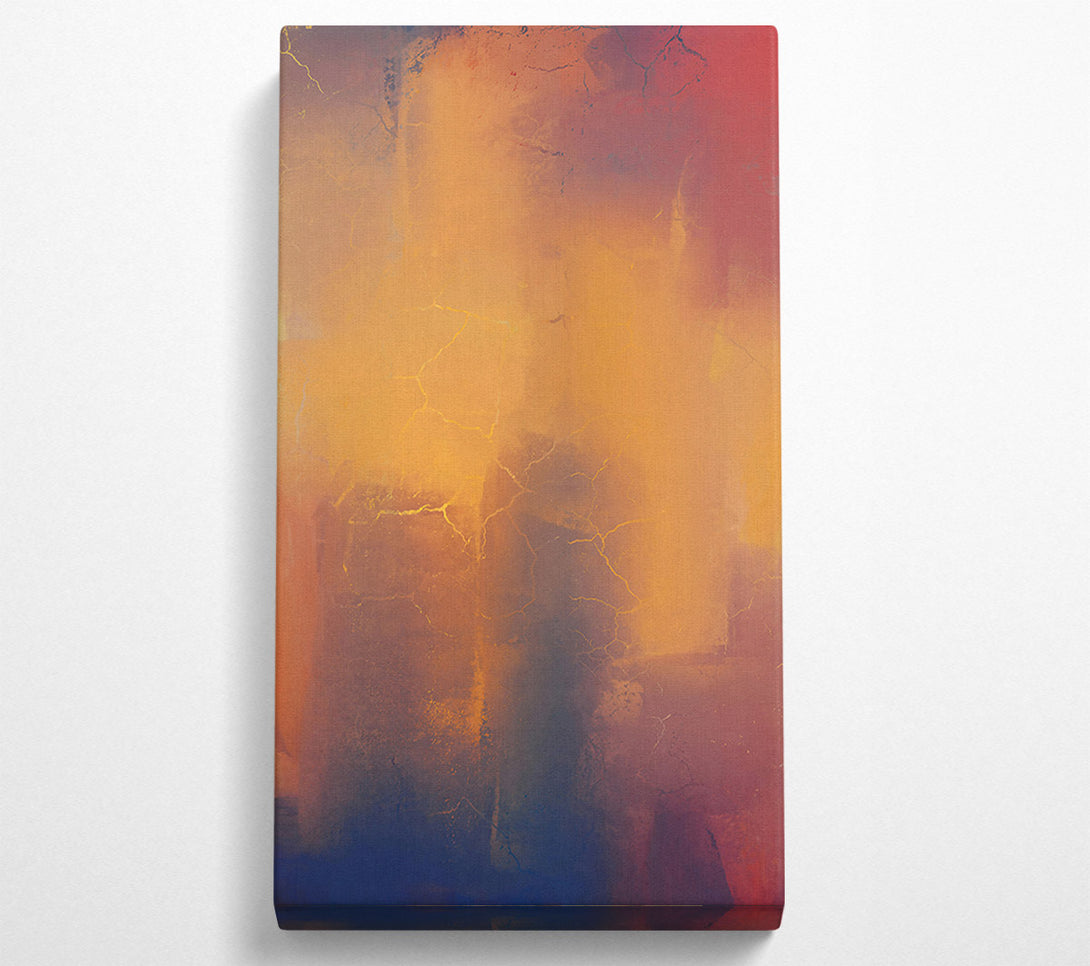  A Canvas Print of Golden Crackled Sunset Canvas Print