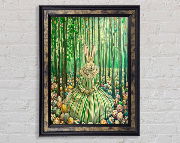 Easter Bunny Woodlands Framed Print