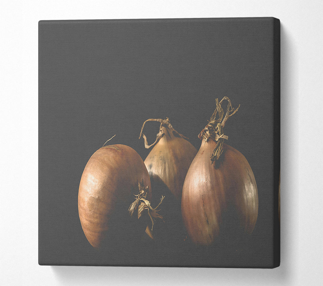  A Canvas Print of Golden Brown Trio Canvas Art