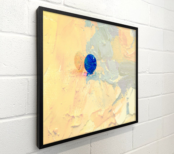 Yellow Abstract With Blue
