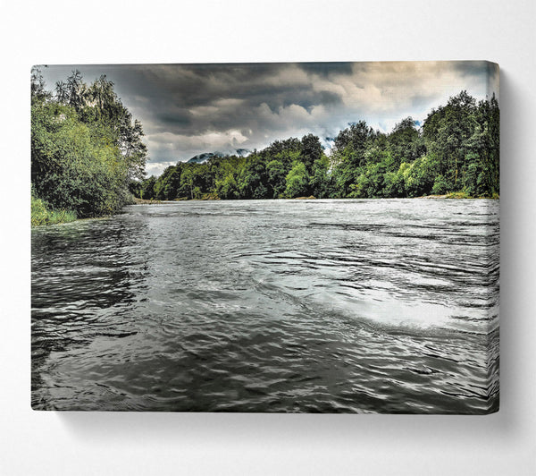  A Canvas Print of Silver River Calm Canvas Wall Art