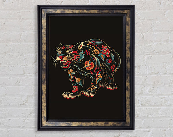 Ed Hardy Jaguar Framed Print