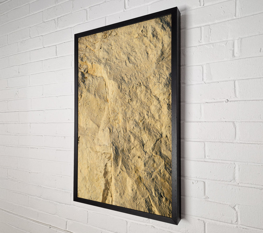  A Canvas Print of Pale Stone Crack Canvas Print