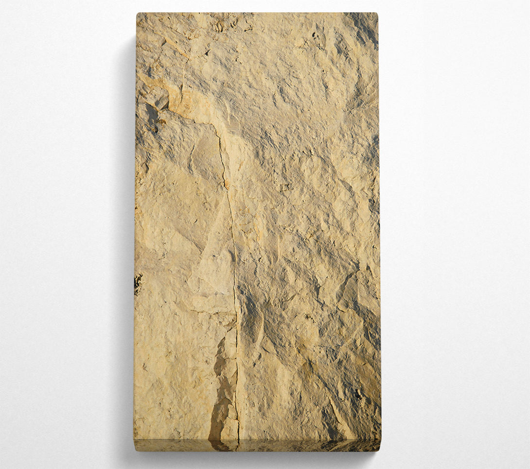  A Canvas Print of Pale Stone Crack Canvas Print