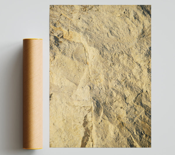 Pale Stone Crack Print