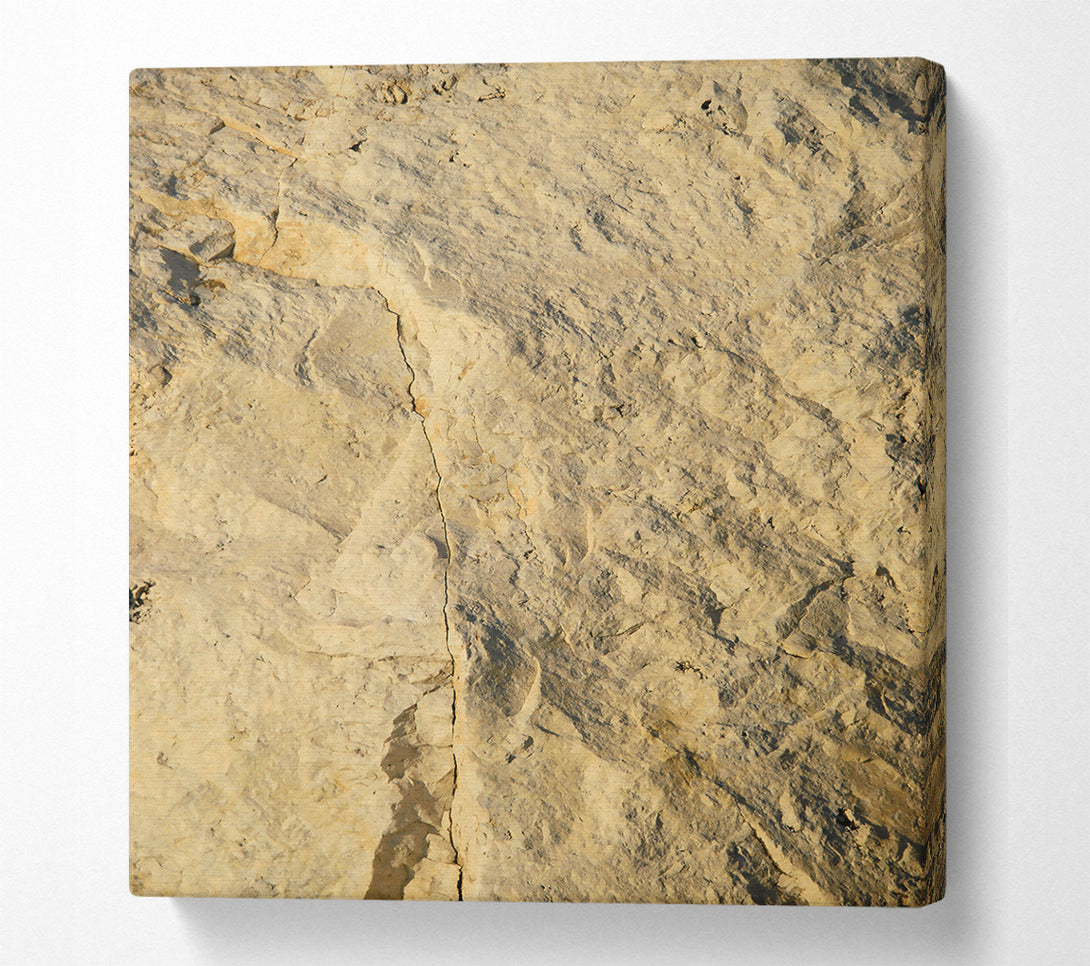  A Canvas Print of Pale Stone Crack Canvas Print