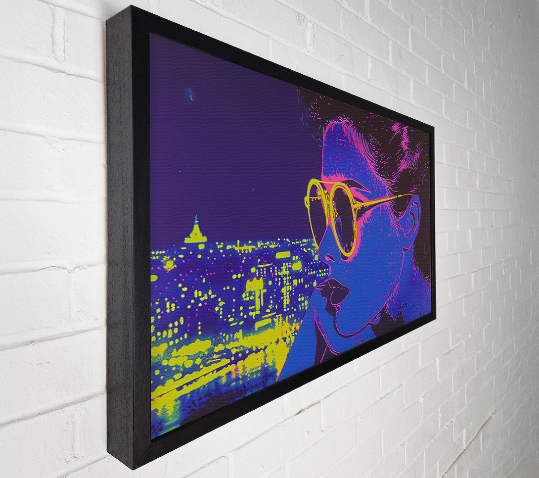  A Canvas Print of Blue City Dreams Canvas Art