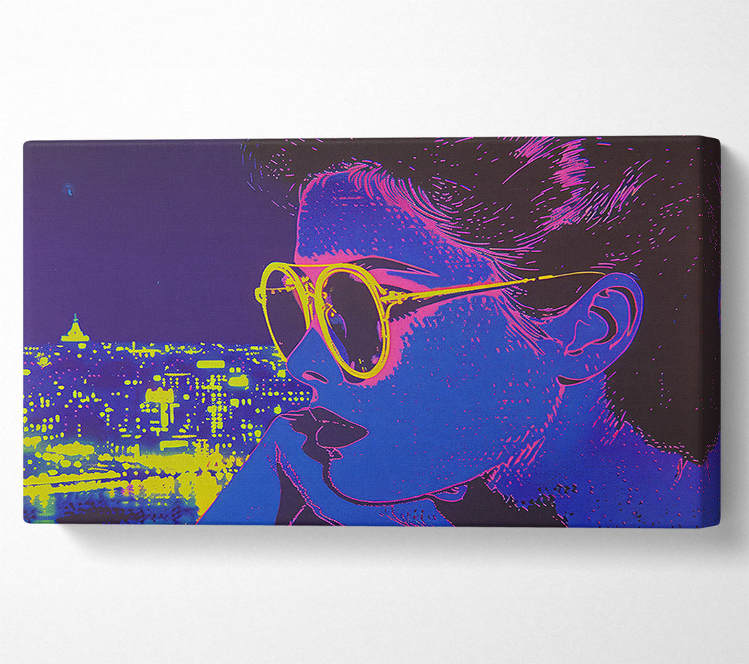  A Canvas Print of Blue City Dreams Canvas Art