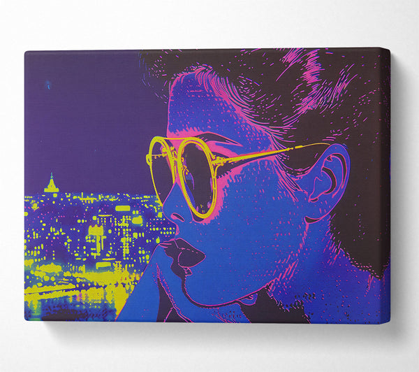  A Canvas Print of Blue City Dreams Canvas Art