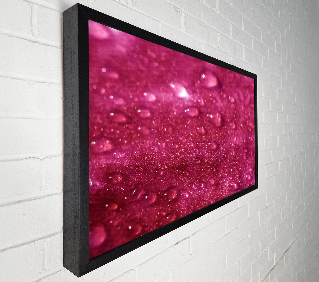  A Canvas Print of Crimson Dew Drops Canvas Print