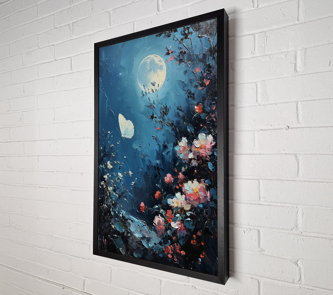  A Canvas Print of Moonlight'S Blue Embrace Canvas Print
