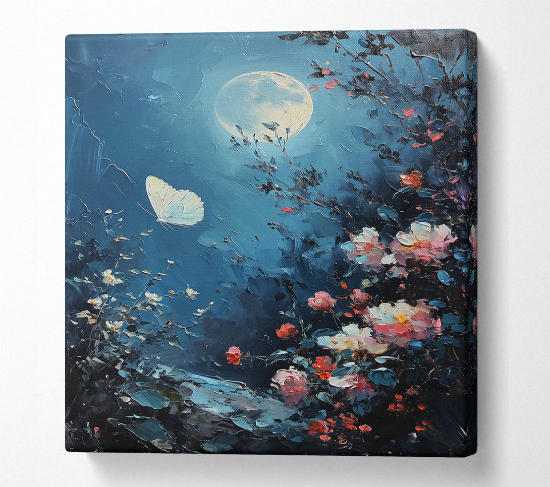  A Canvas Print of Moonlight'S Blue Embrace Canvas Print