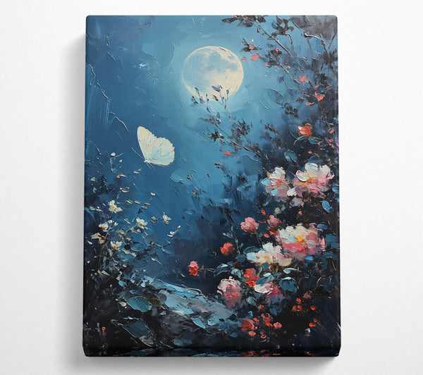  A Canvas Print of Moonlight'S Blue Embrace Canvas Print