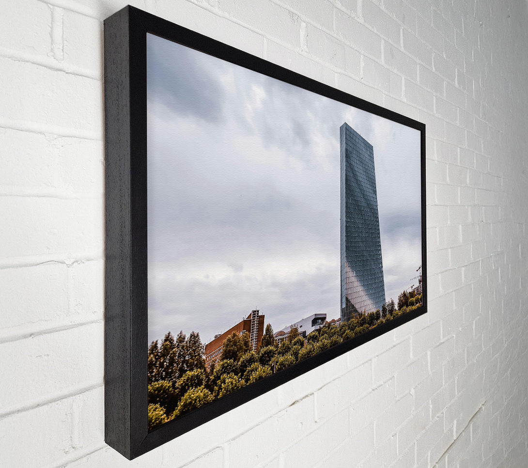  A Canvas Print of Grey Glass Tower Canvas Art