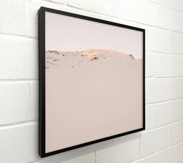 Pale Pink Mountain Peak