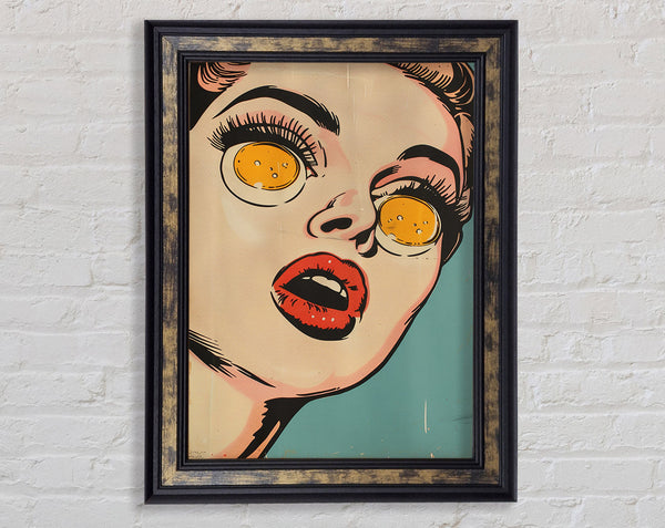Eggs For Eyes Framed Print