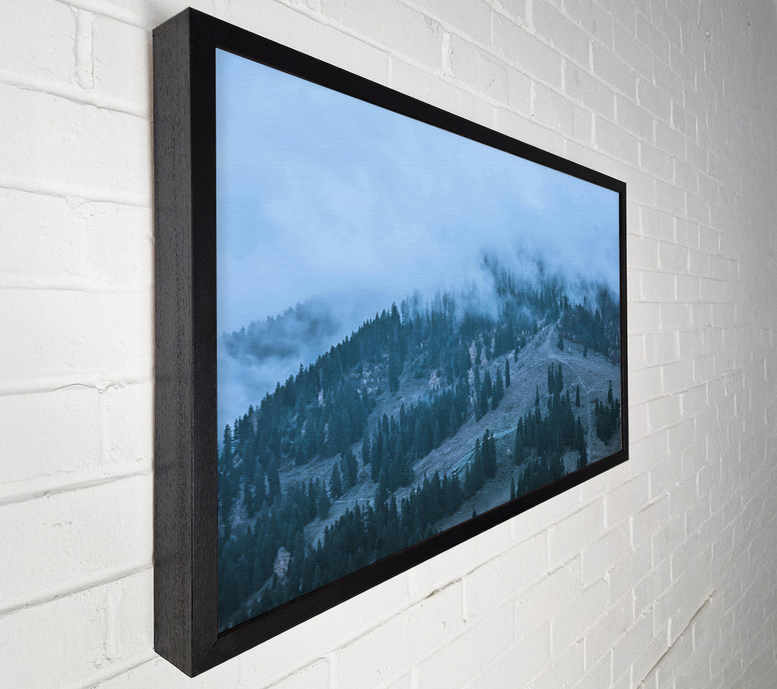  A Canvas Print of Blue Mist Mountainside Canvas Wall Art