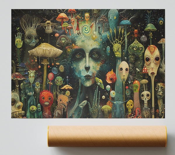 Teal Dream Symphony Poster