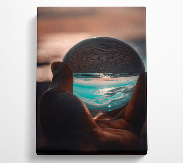  A Canvas Print of Azure Sky Reflection Canvas Print