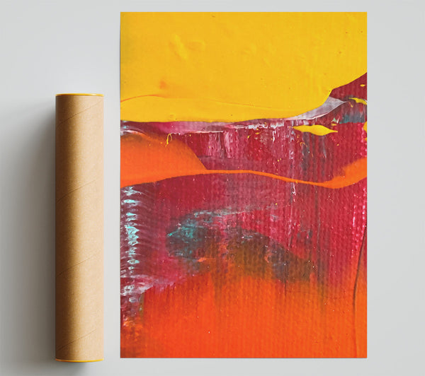 Orange Sunset Landscape Print