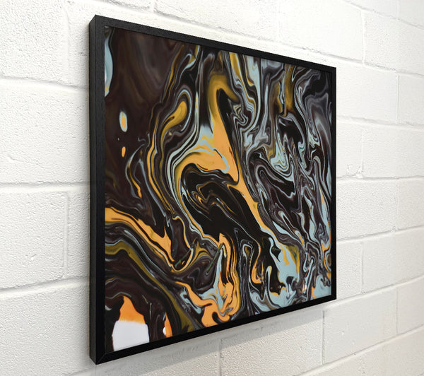 Black And Yellow Swirls