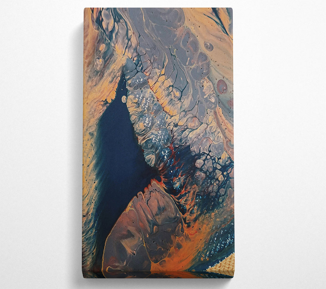  A Canvas Print of Orange Cosmic Swirl Canvas Wall Art