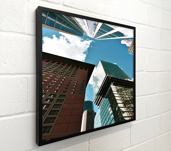 Glass And Red Skyline