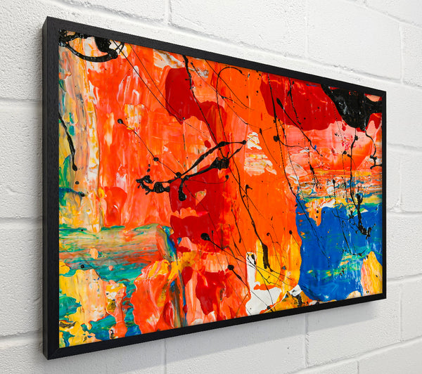 Orange Abstract Drips