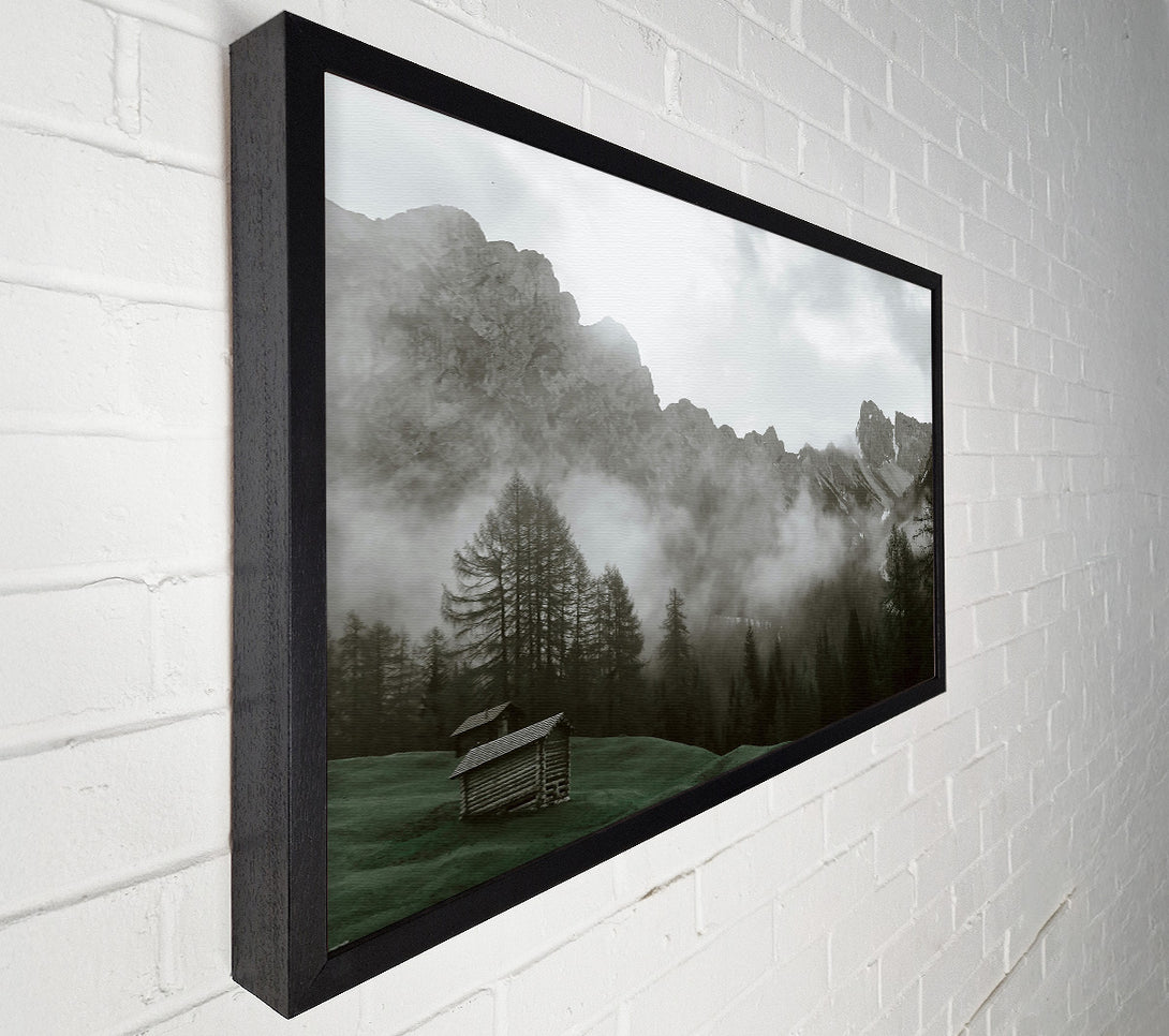  A Canvas Print of Green Mist Mountains Canvas Art