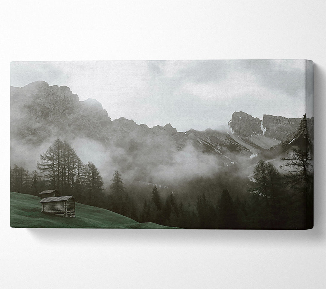 A Canvas Print of Green Mist Mountains Canvas Art