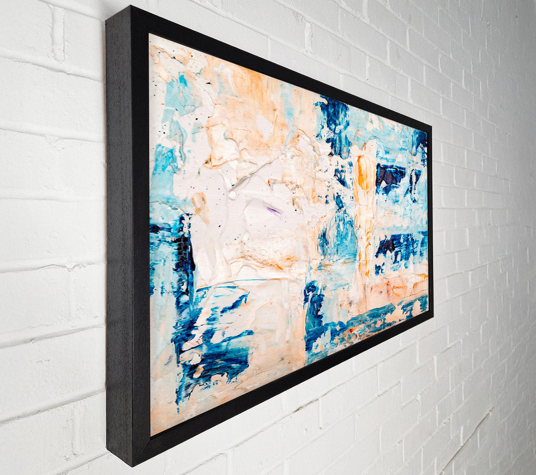  A Canvas Print of Azure And Peach Hues Canvas Art