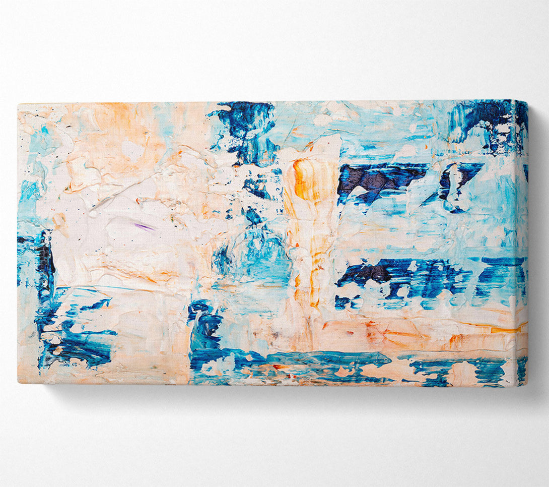  A Canvas Print of Azure And Peach Hues Canvas Art