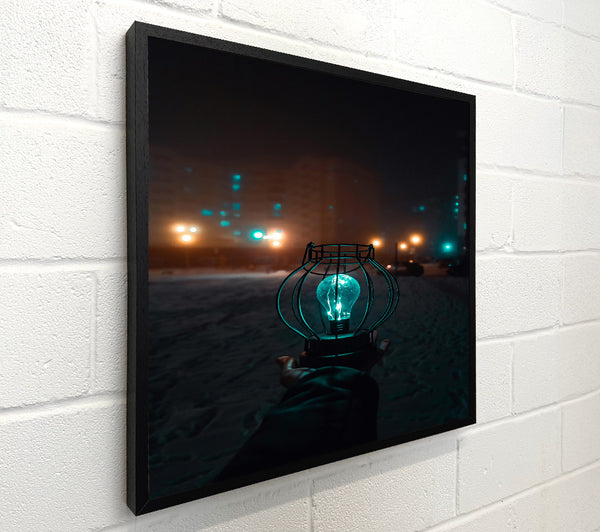 Teal Light In The Dark
