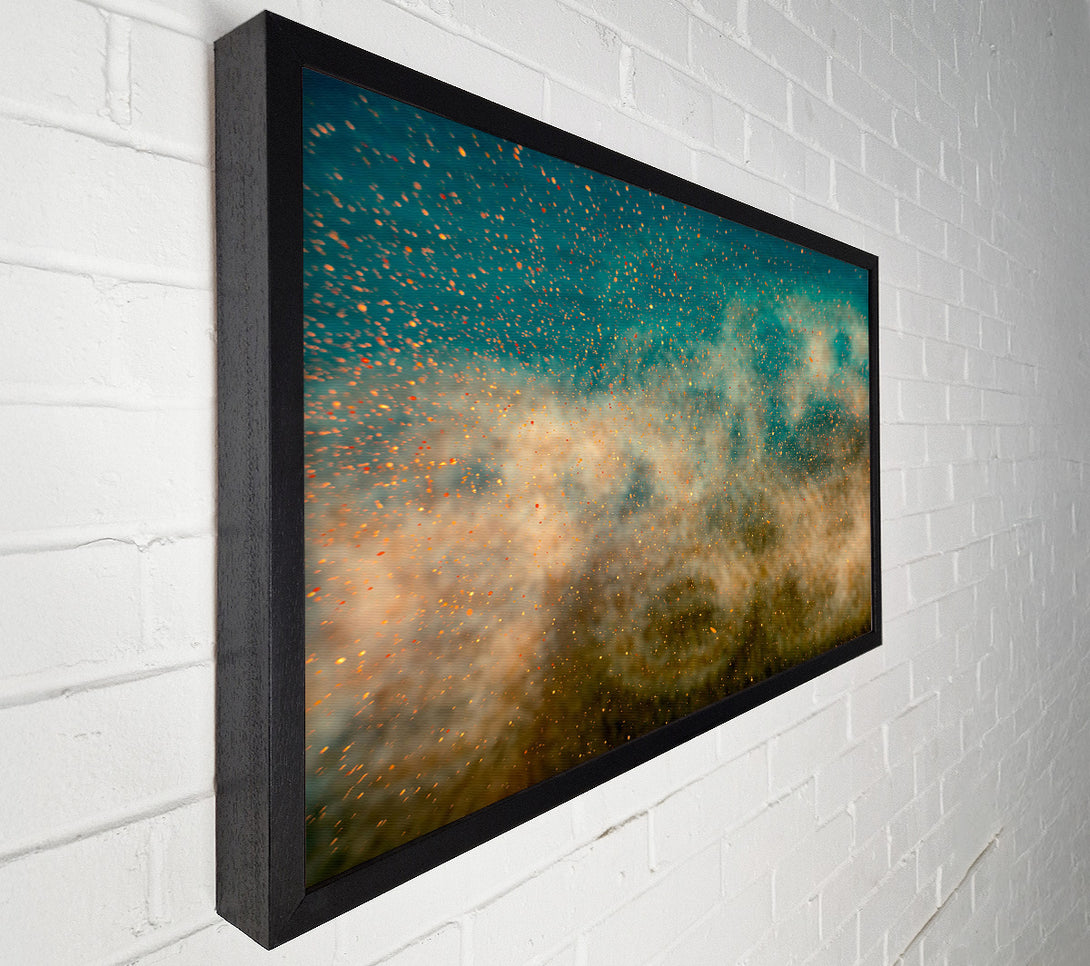  A Canvas Print of Teal Stardust Dreams Canvas Print