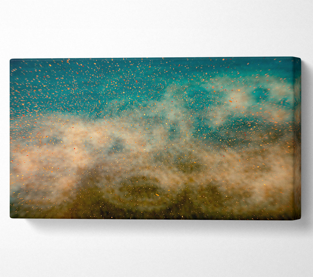  A Canvas Print of Teal Stardust Dreams Canvas Print