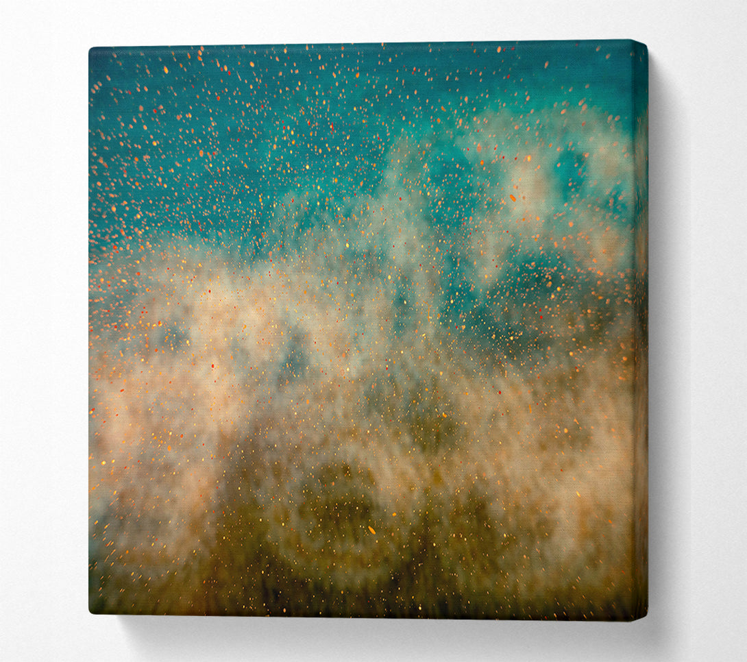  A Canvas Print of Teal Stardust Dreams Canvas Print
