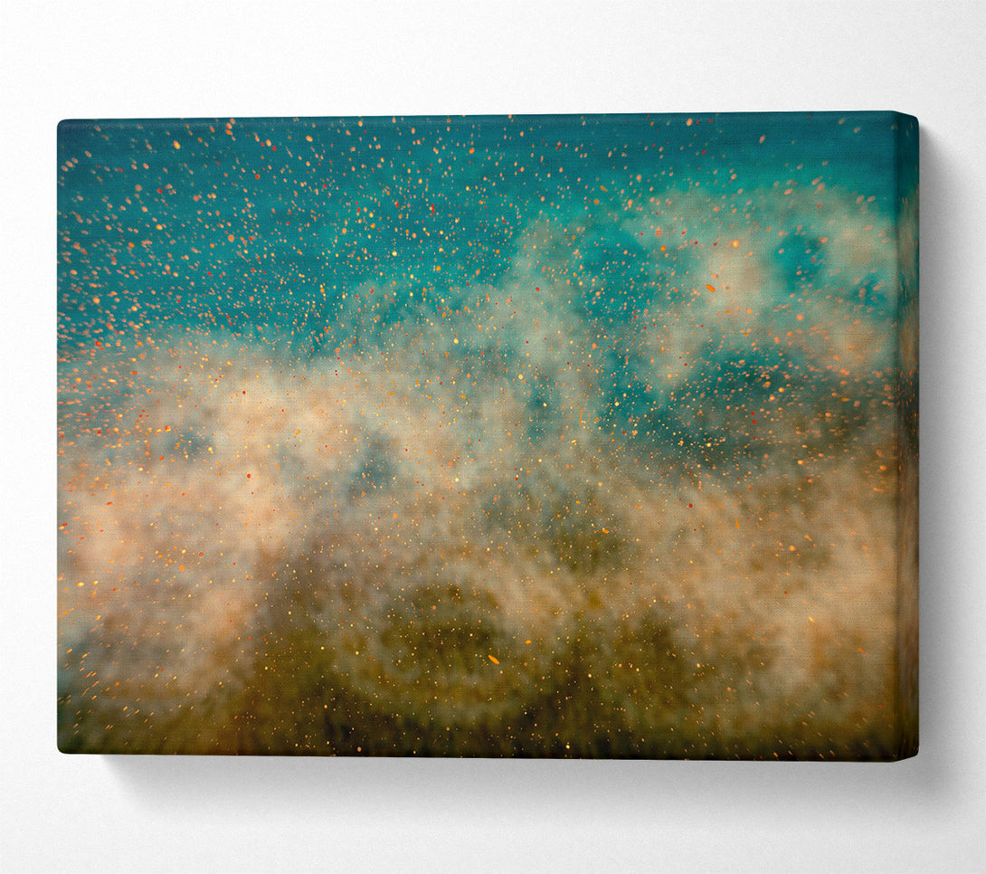  A Canvas Print of Teal Stardust Dreams Canvas Print