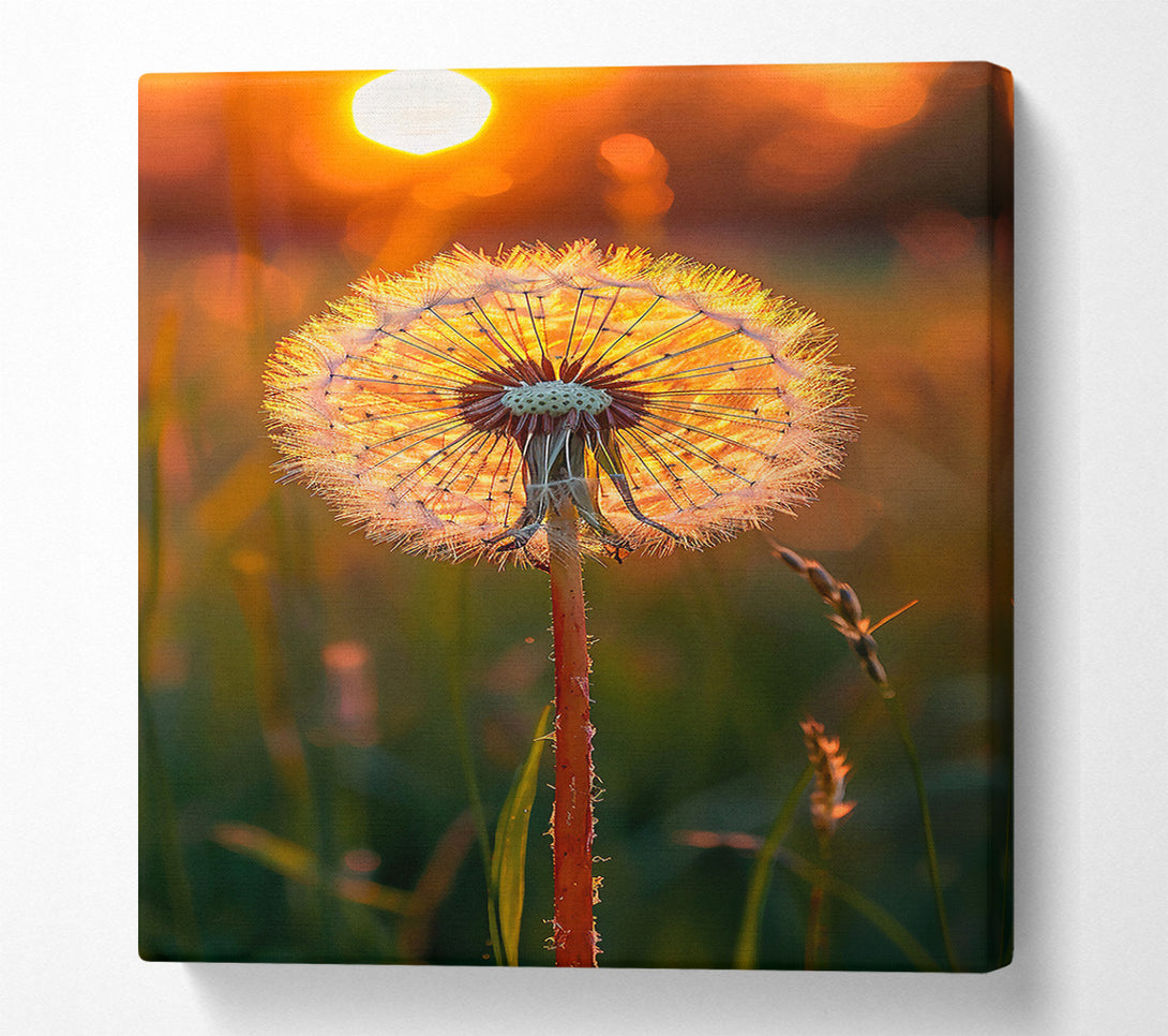  A Canvas Print of Golden Sunset Wish Canvas Art