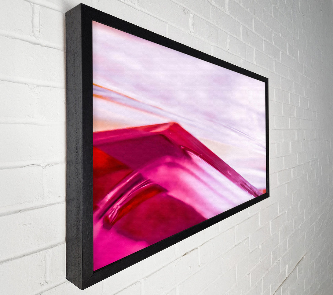  A Canvas Print of Magenta Glass Reflection Canvas Wall Art