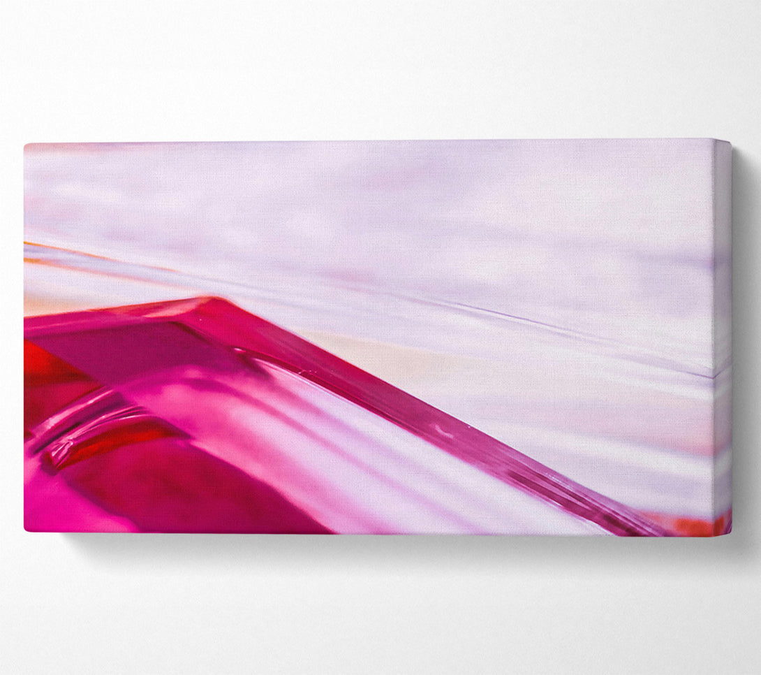  A Canvas Print of Magenta Glass Reflection Canvas Wall Art