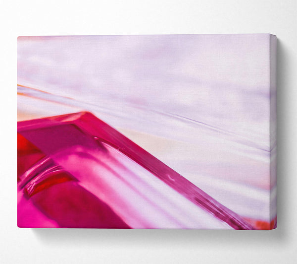  A Canvas Print of Magenta Glass Reflection Canvas Wall Art
