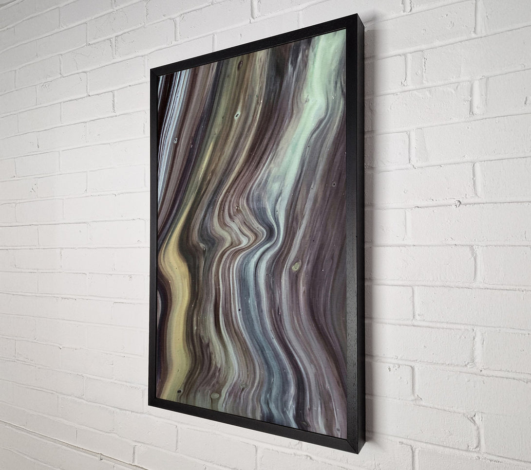  A Canvas Print of Grey Swirling Abstract Canvas Wall Art