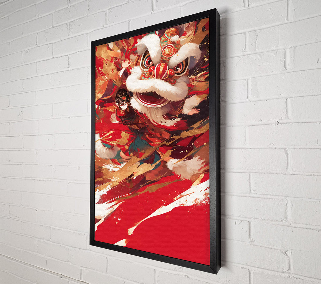  A Canvas Print of Crimson Dance Of Fortune. Canvas Wall Art