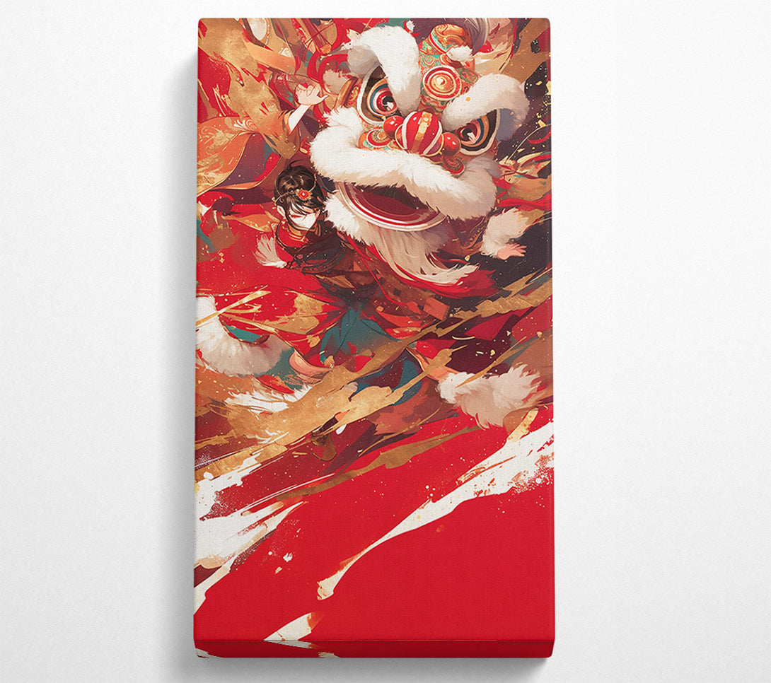  A Canvas Print of Crimson Dance Of Fortune. Canvas Wall Art