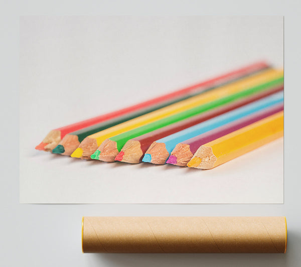 Yellow Pencil Parade Print