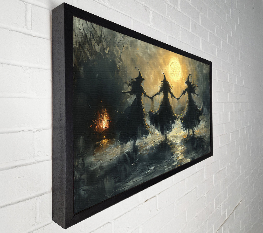  A Canvas Print of Golden Moon Dance Canvas Art