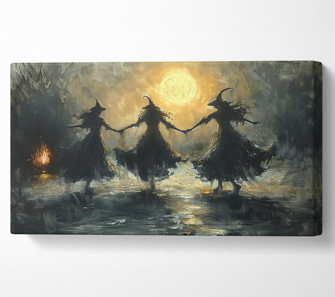  A Canvas Print of Golden Moon Dance Canvas Art
