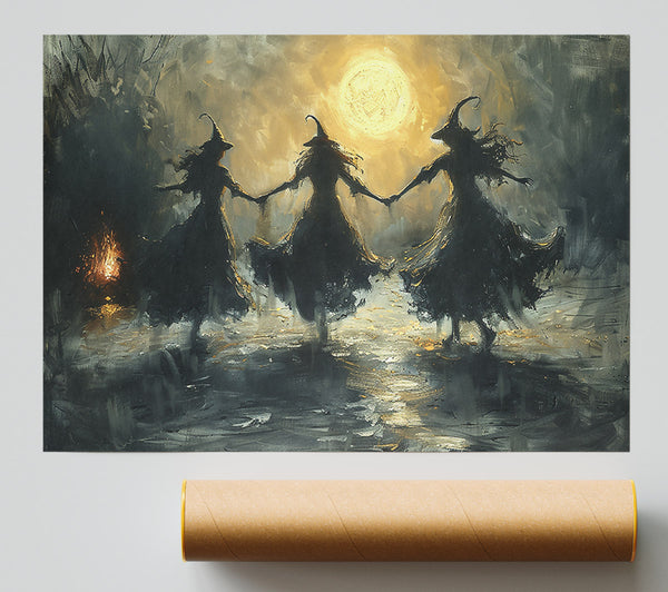 Golden Moon Dance Print