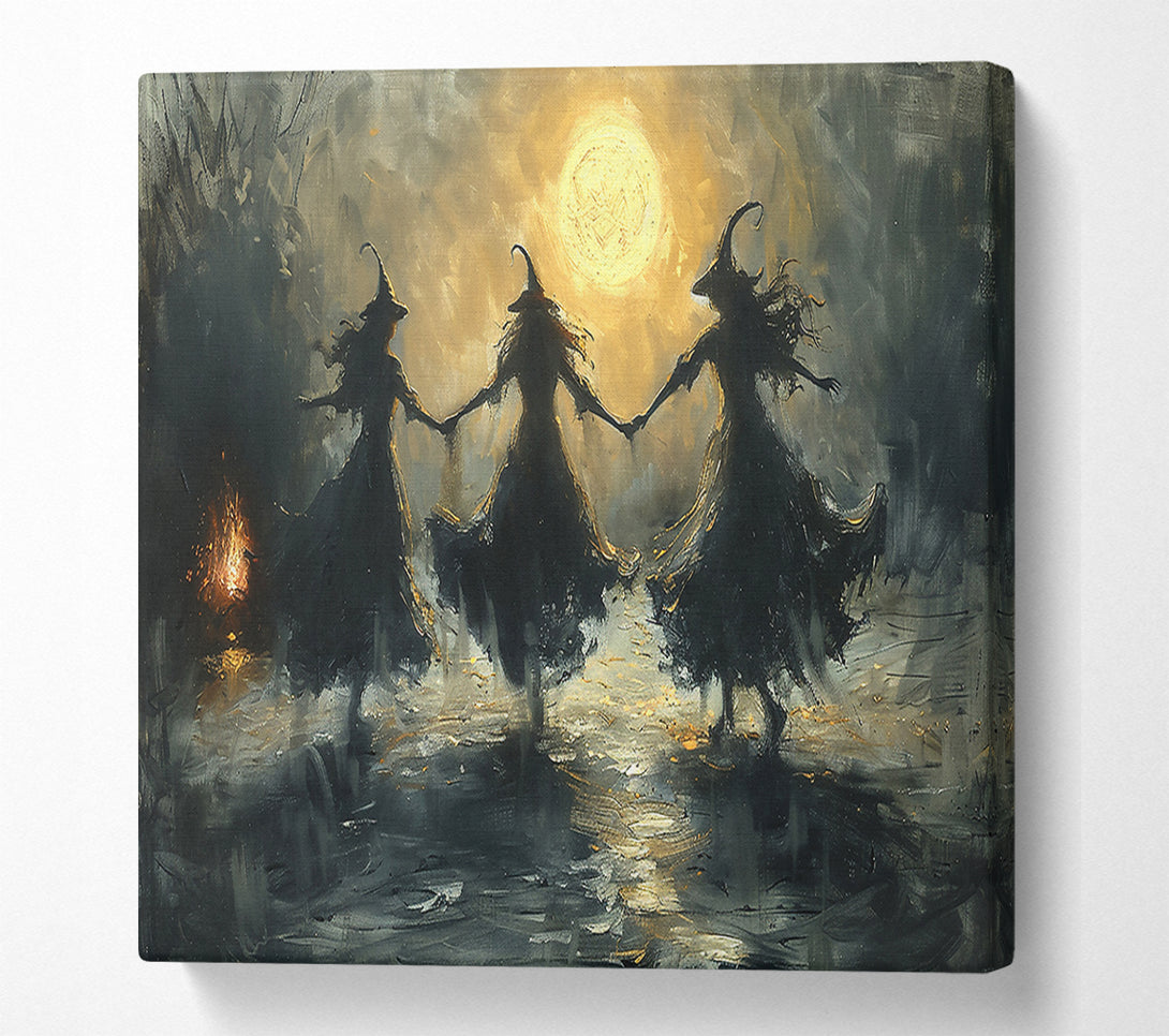  A Canvas Print of Golden Moon Dance Canvas Art
